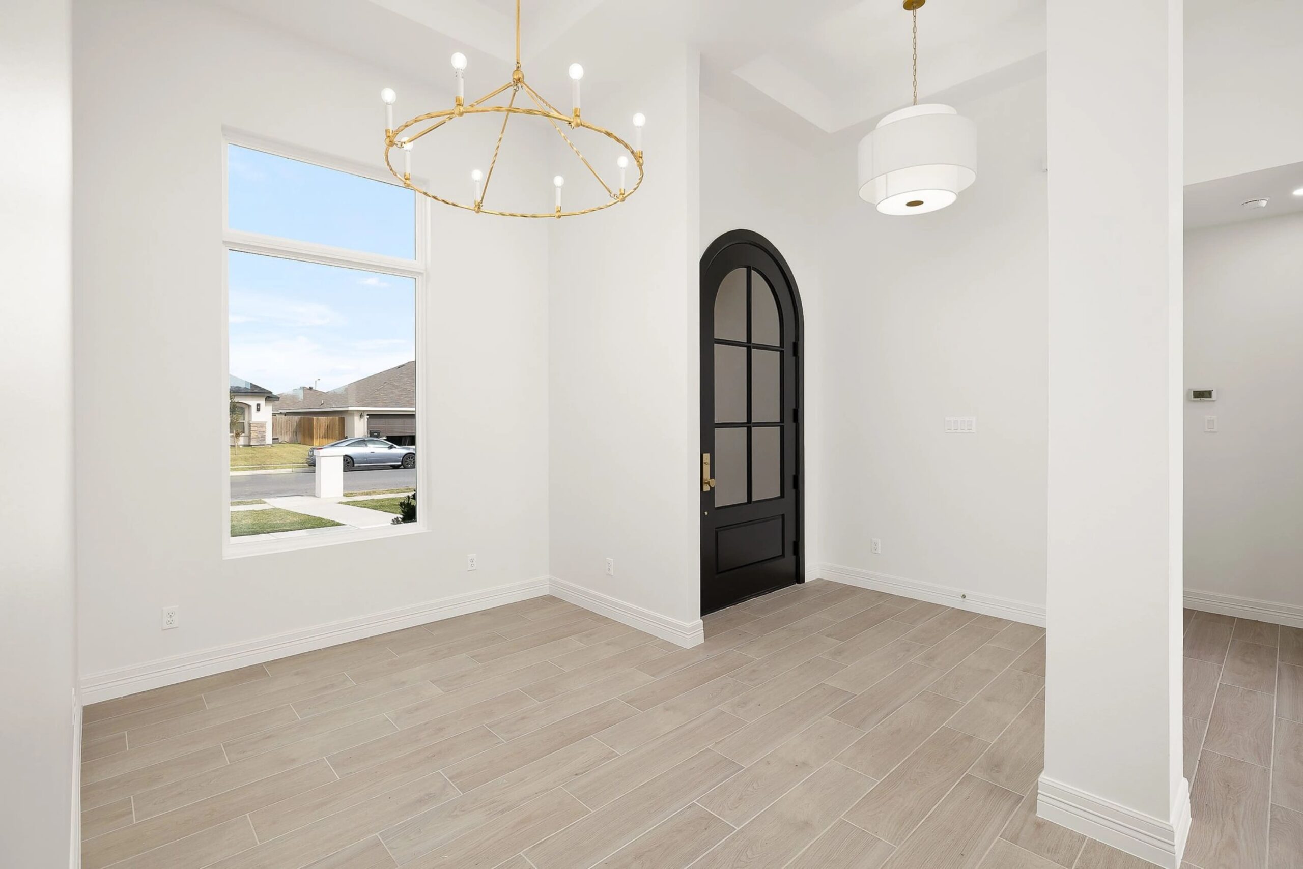 1821 Ozark Avenue front door, luxury home, candelabra,