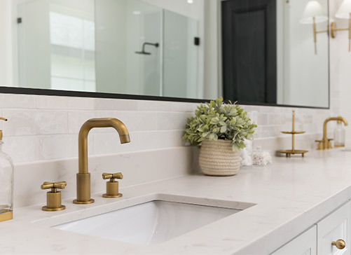 Luxury modern bathroom design. sink detail. Liongate design.