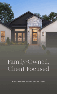 Stone-accent new home exterior in Mission, TX 