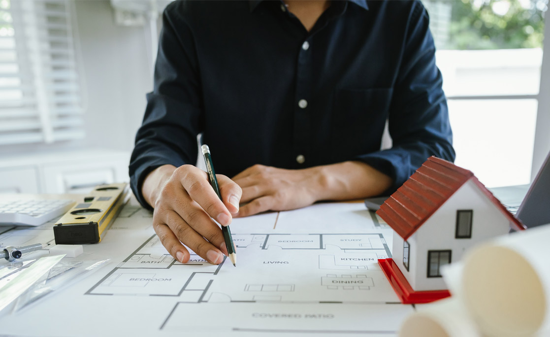 Architectural concept, architect engineer freelance design work on initial project drawings, construction plans, architectural design, drafting blueprints and construction modeling.